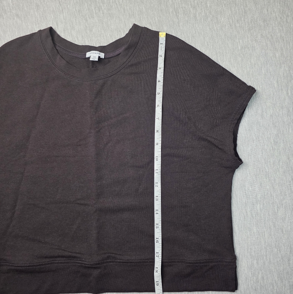 Cuyana Boxy Women's Chocolate Brown Top Sustainable Size Small - Picture 5 of 6